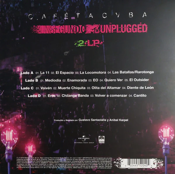 Un Segundo MTV Unplugged 2LP Vinyl - Image 4