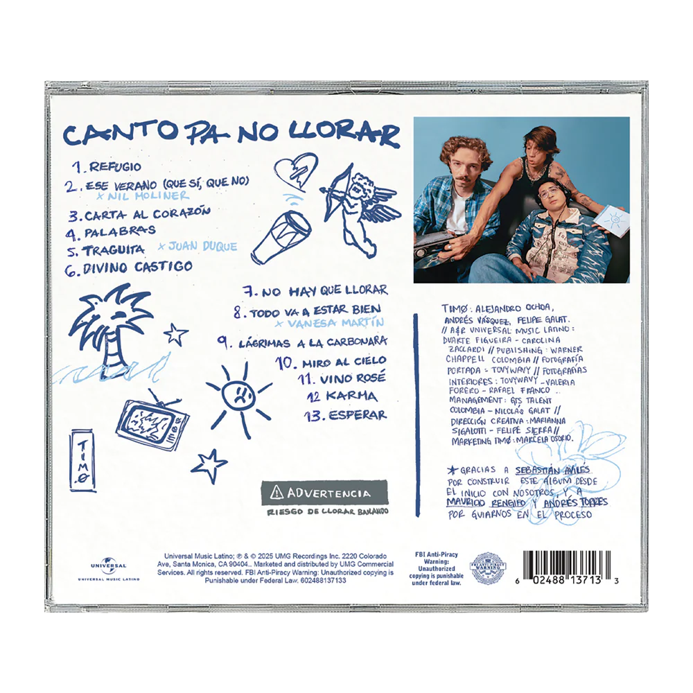 Canto Pa No Llorar CD (Signed) - Image 3