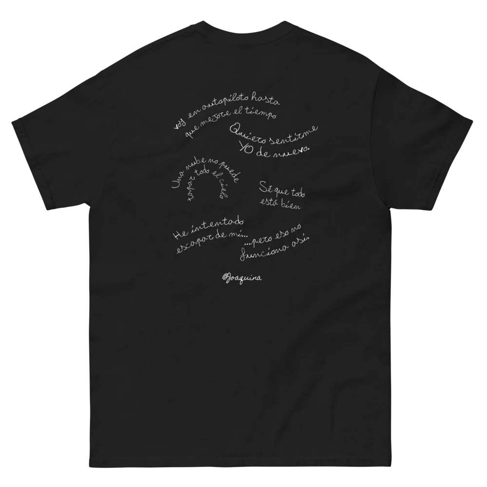 Escapar De Mi Black Tee - Image 2