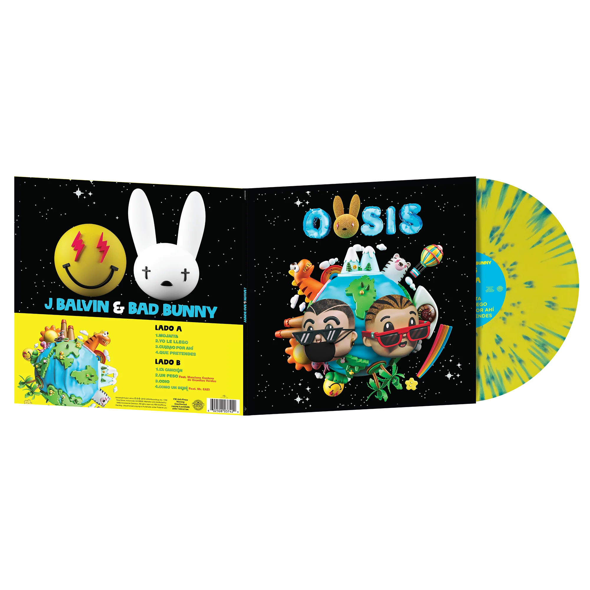 Oasis Limited Edition 1LP Splatter Vinyl - Image 4