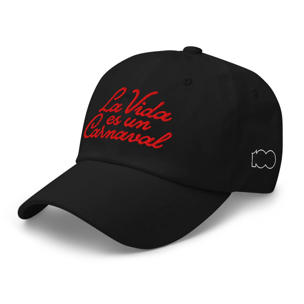 La Vida Es Un Carnaval Black Dad Hat - Image 3