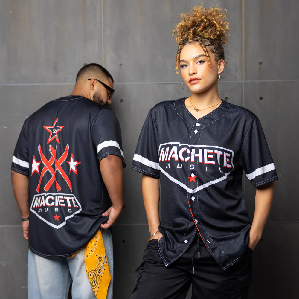 Machete 20th Anniversary Black Baseball Jersey - Image 2
