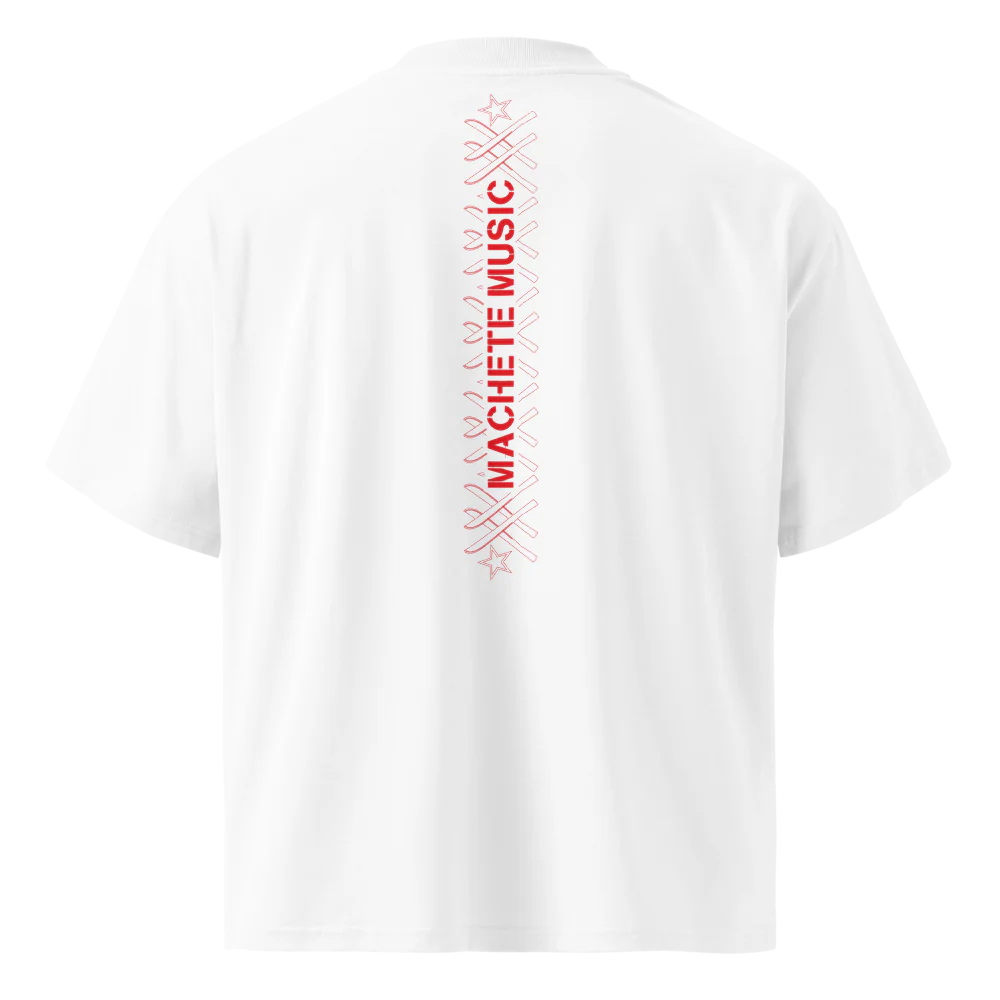 Machete 20th Anniversary Oversized White Tee - Image 3