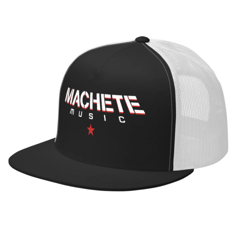 Machete Black/White Trucker Hat - Image 3