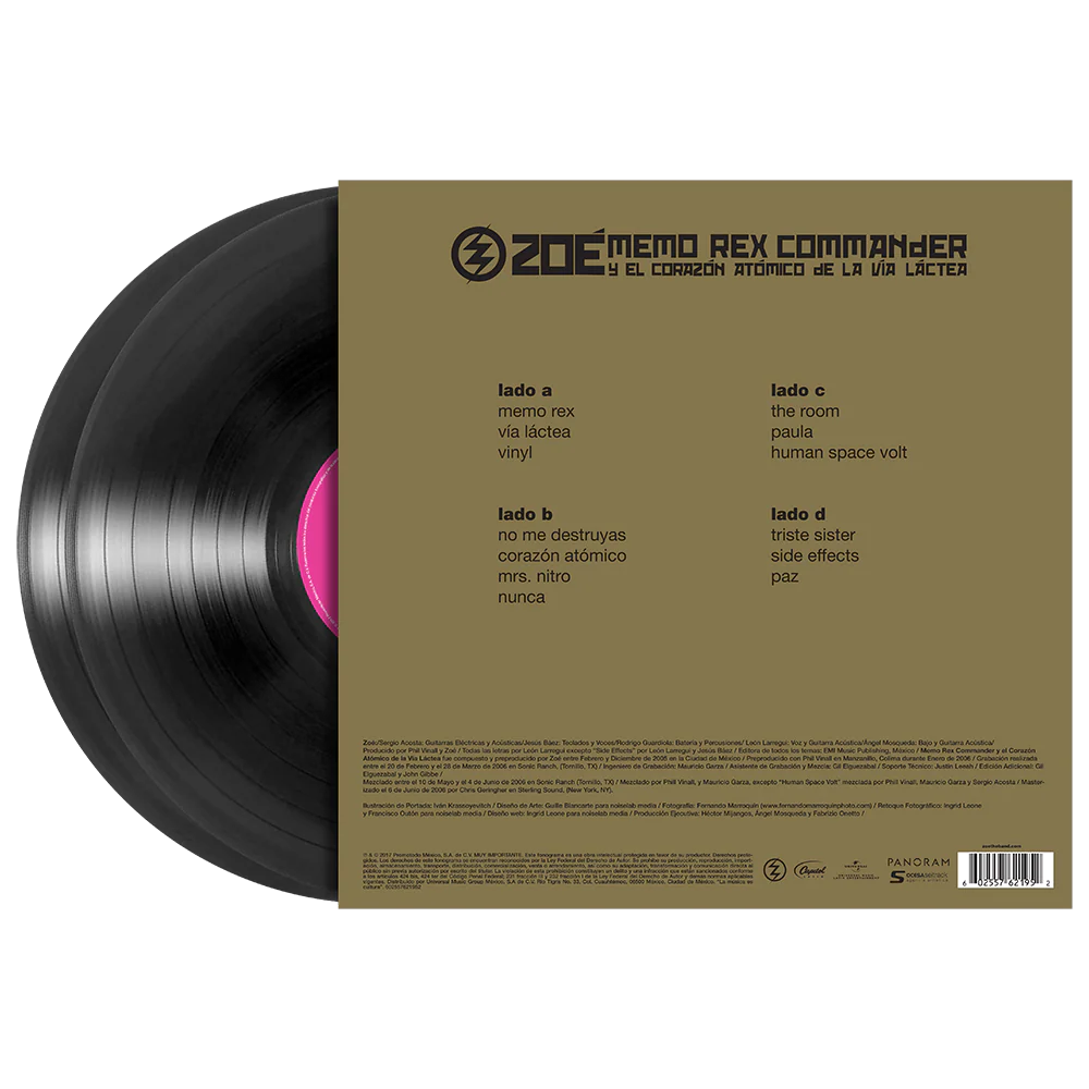 Memo Rex Commander y el Corazón Atómico de la Vía Láctea - Remastered 2LP Black Vinyl - Image 2