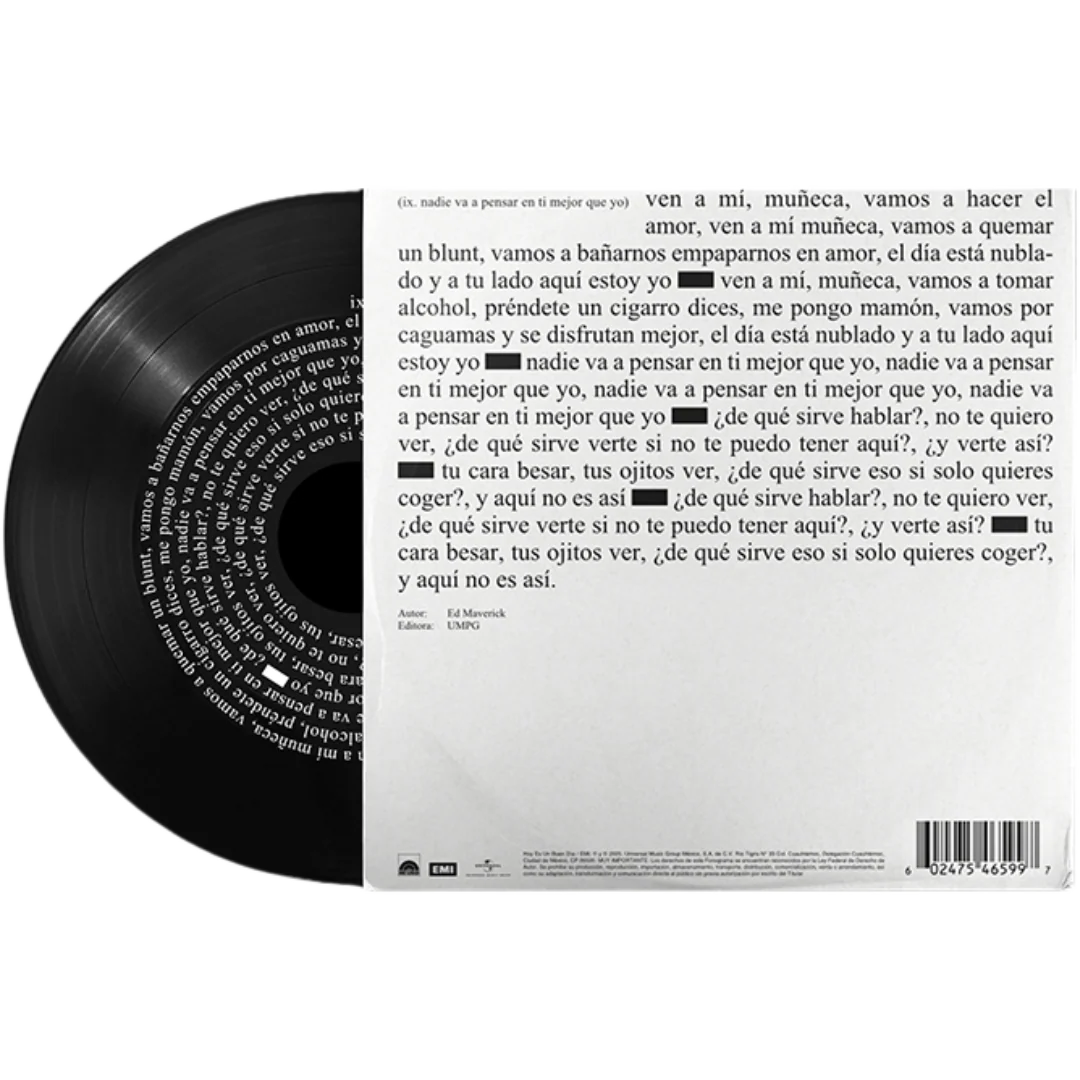 nadie va a pensar en ti mejor que yo (Black 7" Vinyl) - Image 2