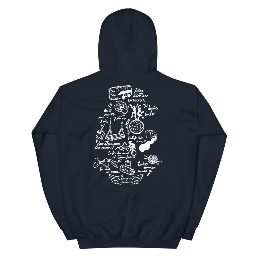 Navy Blue "San Felices" Hoodie - Image 2