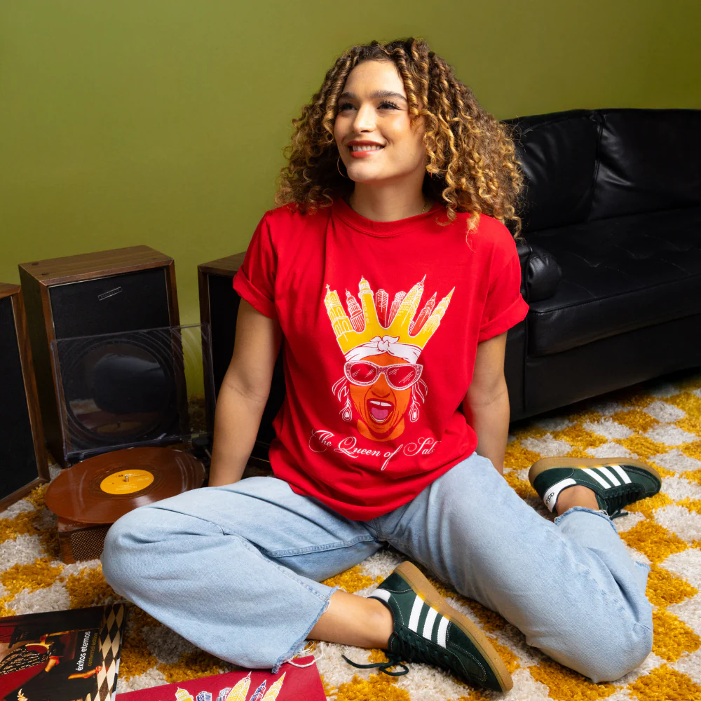 The Queen of Salsa Red Tee - Image 2
